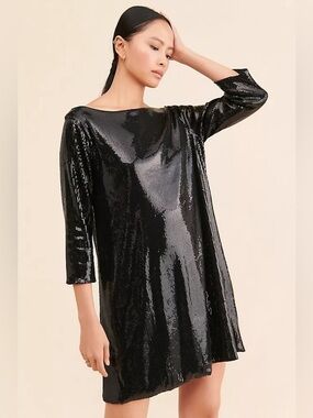 Ripley Rader Sequin Shift Dress